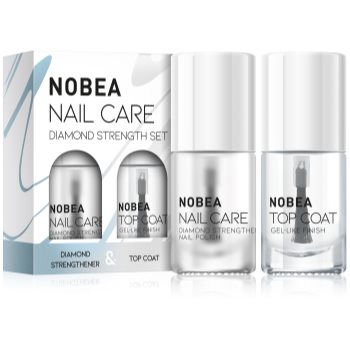 NOBEA Nail Care Diamond Strength Set set de lacuri de unghii Diamond strength set - imagine 2